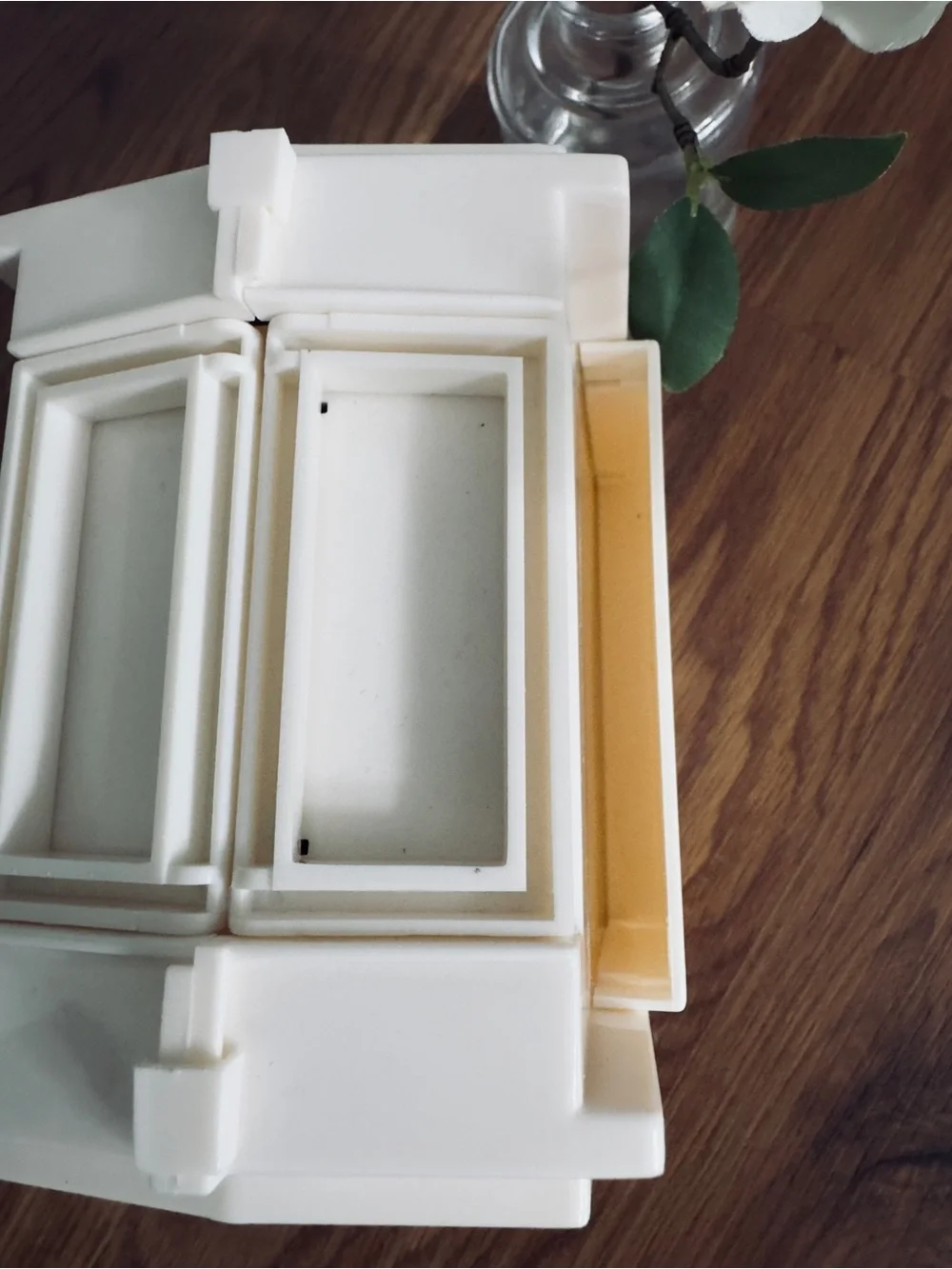 Vintage Singer Home Chest Folding Sewing Storage Caddy 1983 Plastic Carry Case
